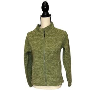 Trail Crest Fleece Outdoorsmen Jacket Women's XS Heather Green Full Zip